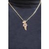 Women's gold necklace Sakura with Tanzanite