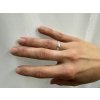 Silver wedding rings hammered