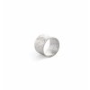 Gold ring hammered with diamonds