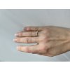 Split narrower silver ring