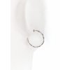 Dámské stříbrné minimalistické náušnice kruhy Implicate