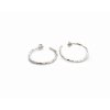 Dámské stříbrné minimalistické náušnice kruhy Implicate