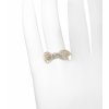 Gold engagement ring with diamond and leaves
