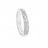 Gold wedding ring with structure