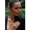 Solid silver wrap ring