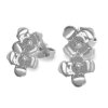 Silver minimalist earrings Sentiment double