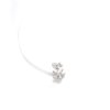 Silver minimalist earrings Sentiment double