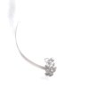 Silver minimalist earrings Sentiment double