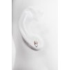 Minimalist silver drop earrings