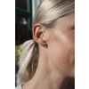 Minimalist silver drop earrings