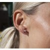 Minimalist silver drop earrings