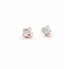 Minimalist silver drop earrings