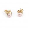 Minimalist gold drop earrings