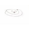 Minimalist silver drop necklace