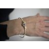 Sakura gold bracelet with Tanzanite