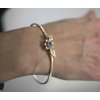 Sakura gold bracelet with Tanzanite