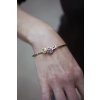 Sakura gold bracelet with Tanzanite