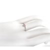 Minimalist Drop ring in white gold