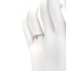 Minimalist Drop ring in white gold