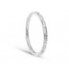 Silver conical forged ring narrow
