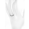 Women's gold ring Implicate gray with Rhutenium