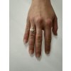 Women's silver ring with a mini dragonfly