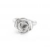 Women's silver smaller ring Rosa