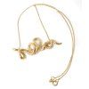 Gold snake necklace
