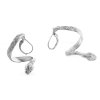 Silver snake earrings