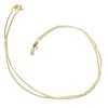 Split gold wider ring with pearl