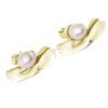 Zlaté náušnice Split s perlou