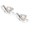 Stríbrné náušnice Split s perlou
