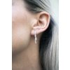 Women's dangle earrings Aqua with pearl
