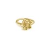 Women's gold mini ring Pulsatilla