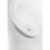 Silver earrings Brick