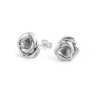 One Rosa silver earring
