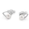 One white gold Drop earring