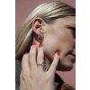 One double Bond stud earring