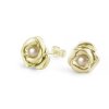 One gold earring Rosa with pearl