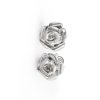 One smaller silver earring Rosa with pearl