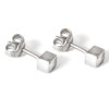 One silver earring bone