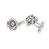 Women's cufflinks Rosa with pearl