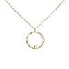 Opulent gold-plated Implicate necklace with pearl