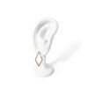 Gold-plated Geometry rhombus earrings