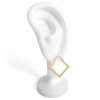Gold-plated Geometry square earrings