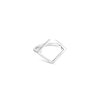 Silver ring Geometry square