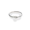 Silver ring Delf with pearl