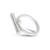 Minimalist Zenit ring with pearl
