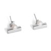 Minimalist Zenit earrings with pearl