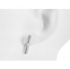 Minimalist Zenit dangle earrings with pearl